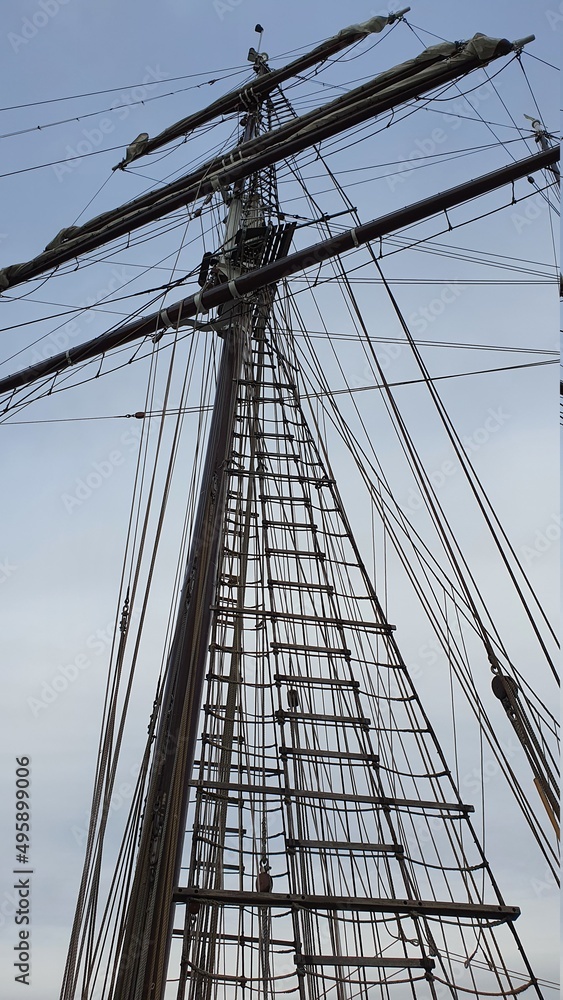 Obraz premium the mast in Rostock