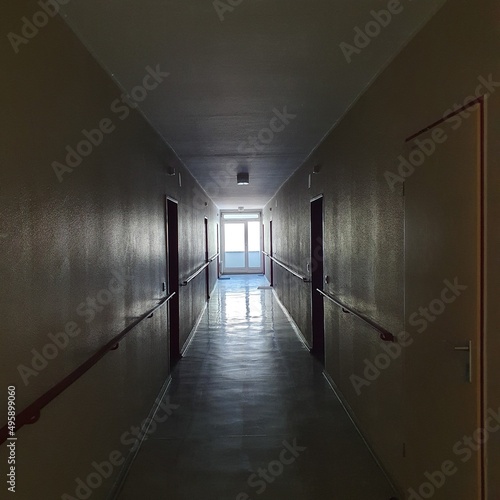 empty corridors in Berlin