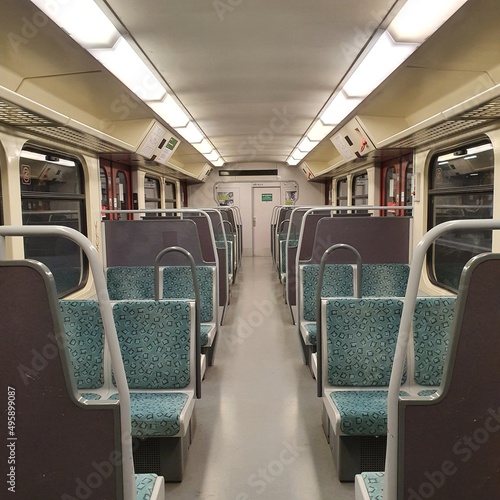 empty train in Berlin