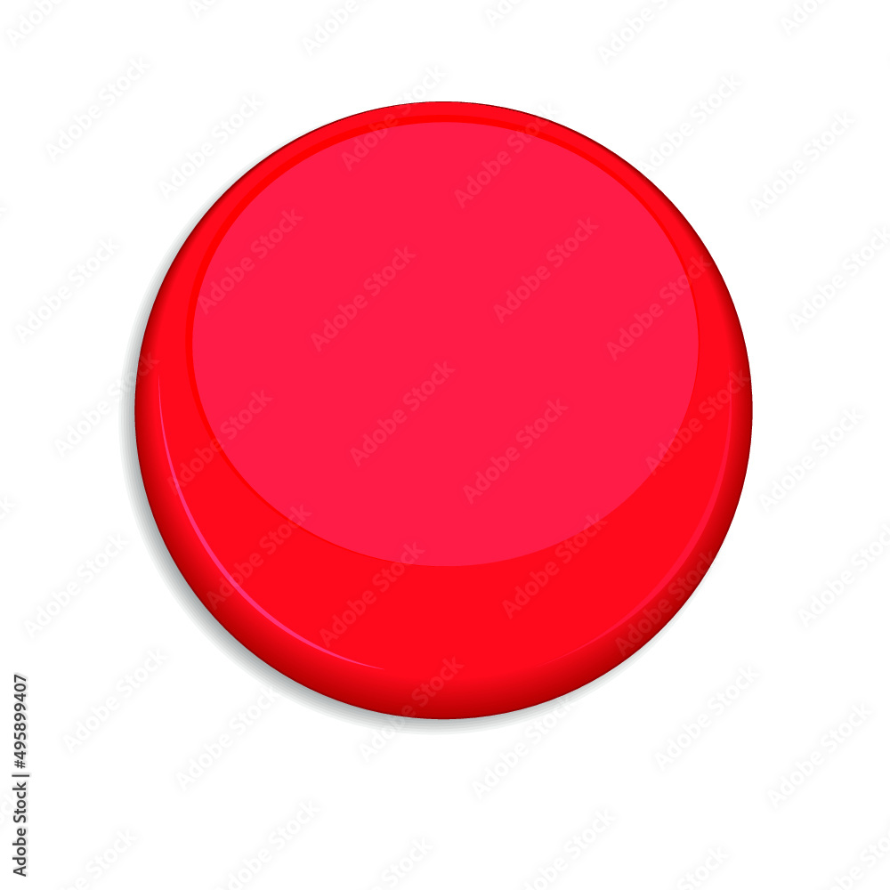 Red badge or web button isolated on a white background Red badge or web button isolated on a white background