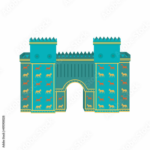 Ishtar Gate, gate to the inner city of Babylon