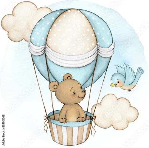 teddy bear with basket