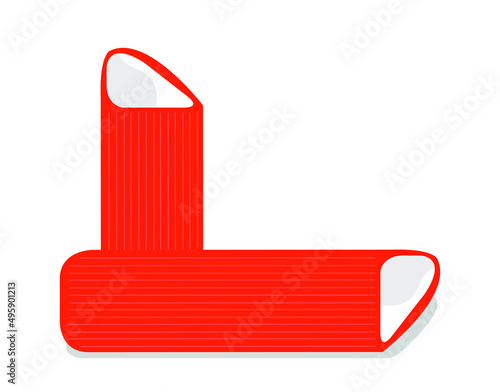 Crab sticks icon, symbol
