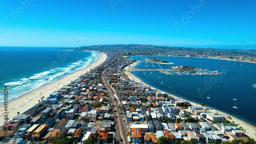 Mission Bay and Mission Beach San Diego Drone photo