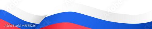 Russia flag wave  isolated  on png or transparent background,Symbol Russia,template for banner,card,advertising ,promote,and business matching country poster, vector illustration