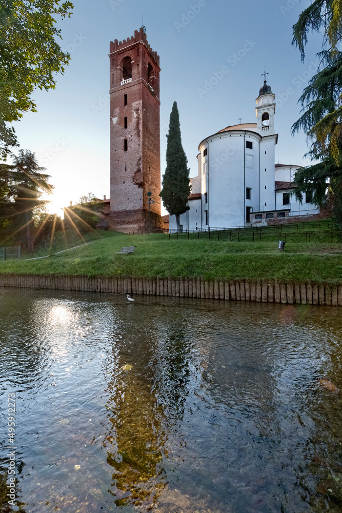 The cathedral of Santa Maria Assunta and San Liberale of Castelfranco Veneto. Treviso province, Veneto, Italy, Europe.