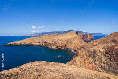 vereda da ponta de s  o louren  o coast in summer  Madeira island 