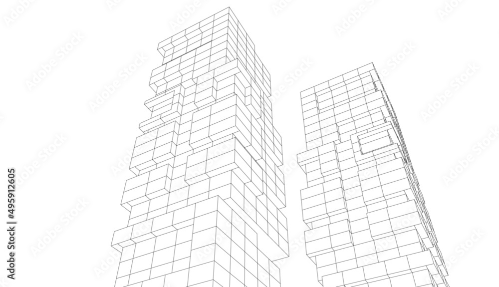 architecture building 3d drawing architecture building 3d drawing