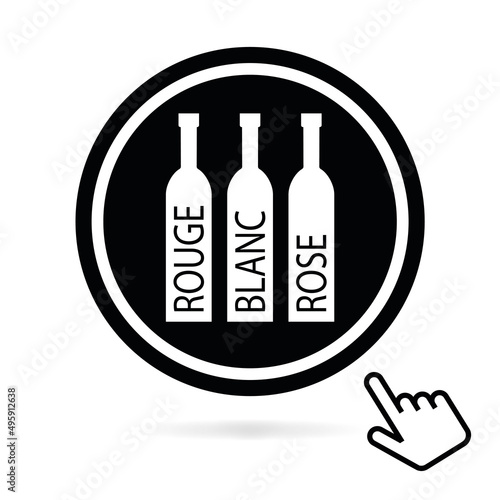 Logo bouteilles vins.