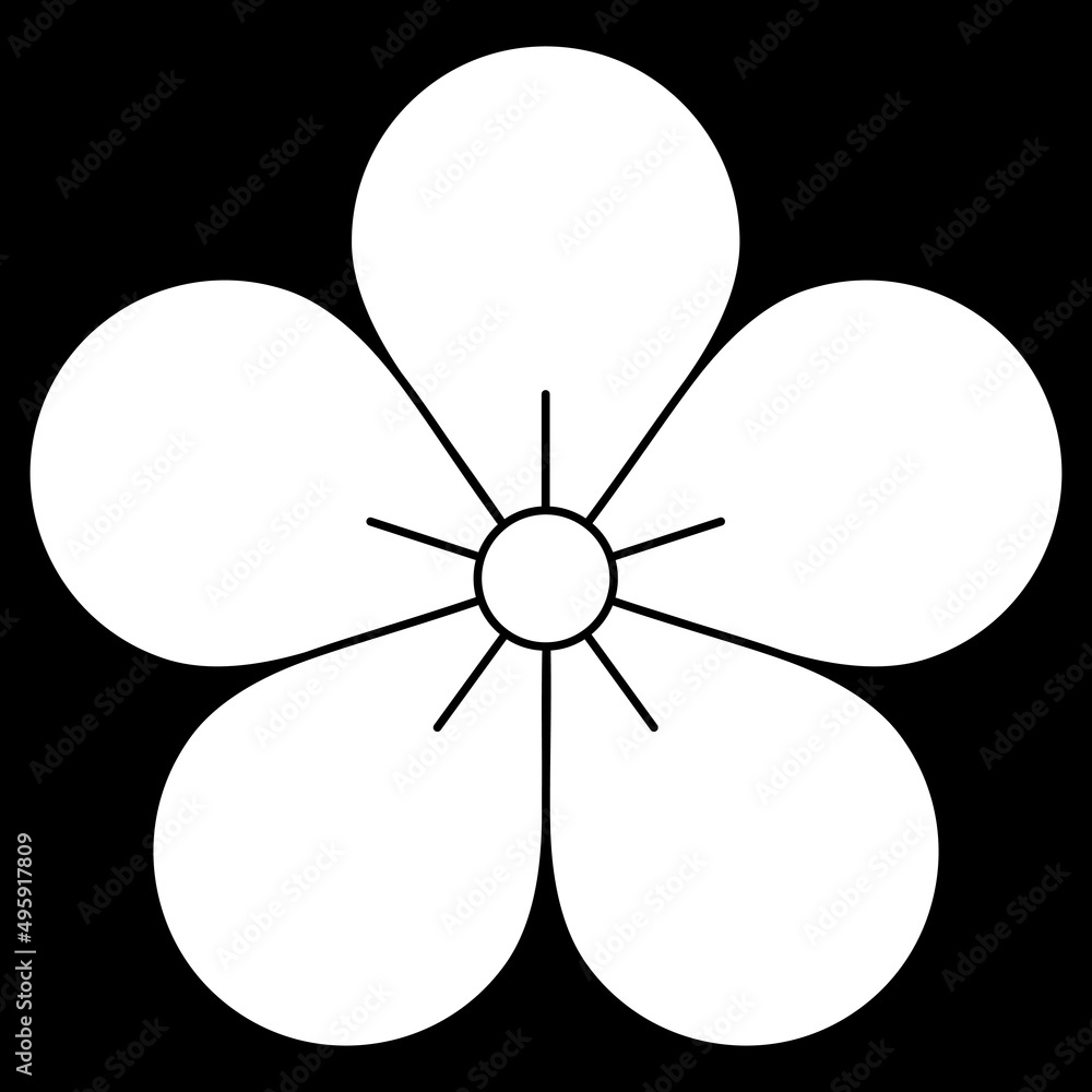 家紋です。梅といいます。