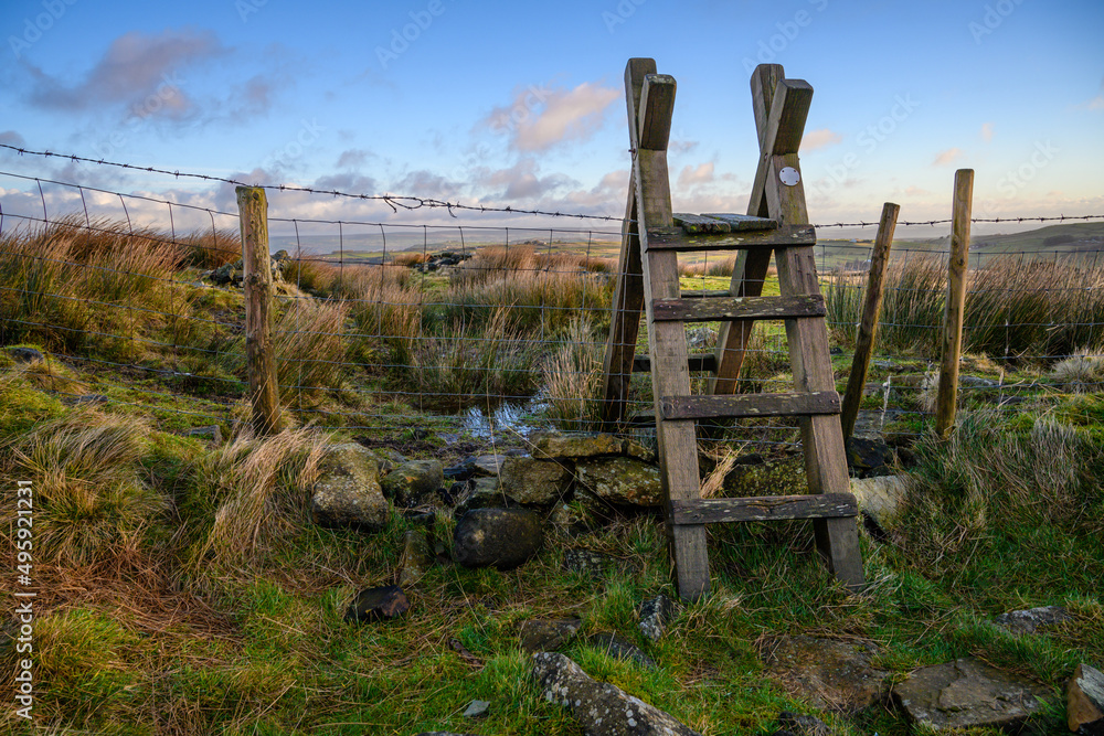 Stile over a fence