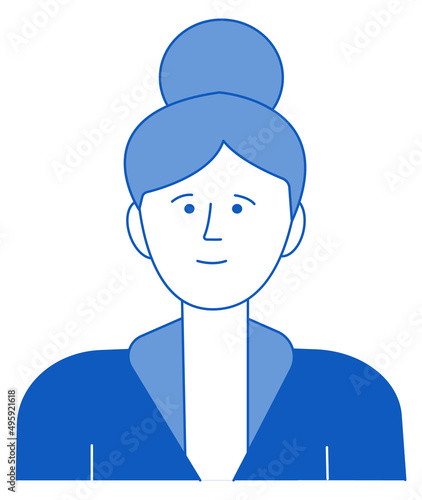 Woman avatar. Generic app picture. Female image photo