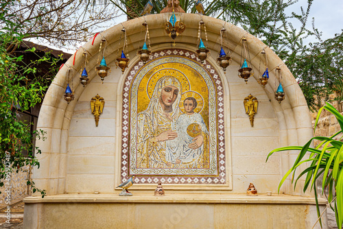 Icon of the Virgin Mary. Israel photo