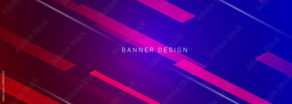 Abstract geometric design colorful pattern template banner design