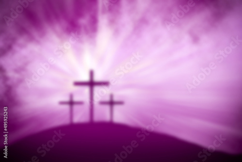 religious easter purple lent background photo