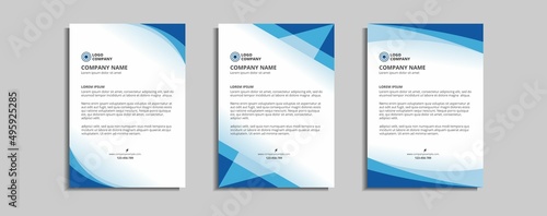 modern corporate letterhead template design