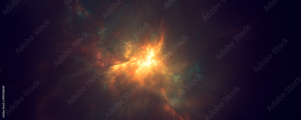 Galaxy star explosion background