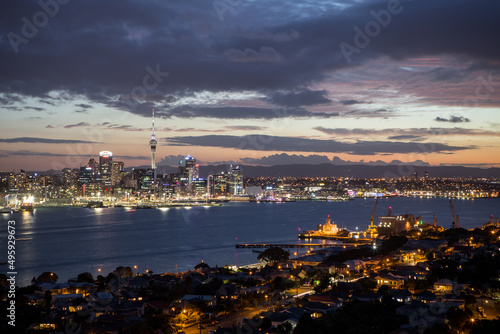 Auckland Night View, New Zealand