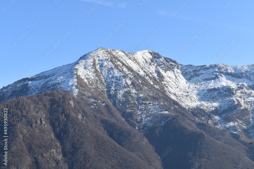 Italian mountain view, Piedmont, Italy