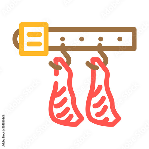 carcass conveyor color icon vector. carcass conveyor sign. isolated symbol illustration