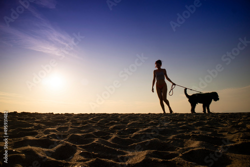 Walk by the sea with your dog