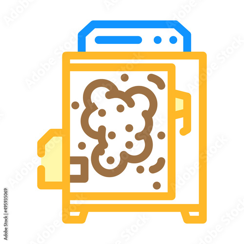 smoking chamber color icon vector. smoking chamber sign. isolated symbol illustration