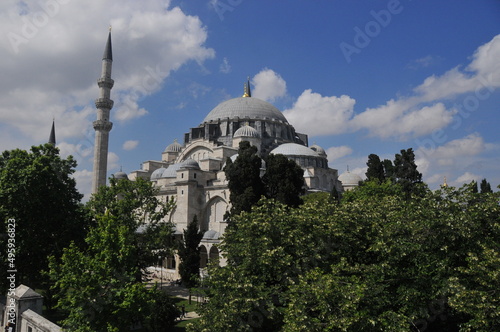 istanbul mosque, suleymaniye mosque, ottoman building, islamic architecture, minaret 