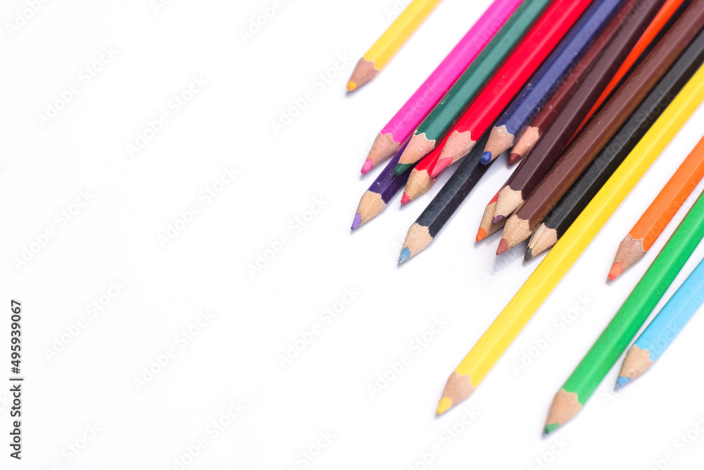 An image of set of color pencils An image of set of color pencils