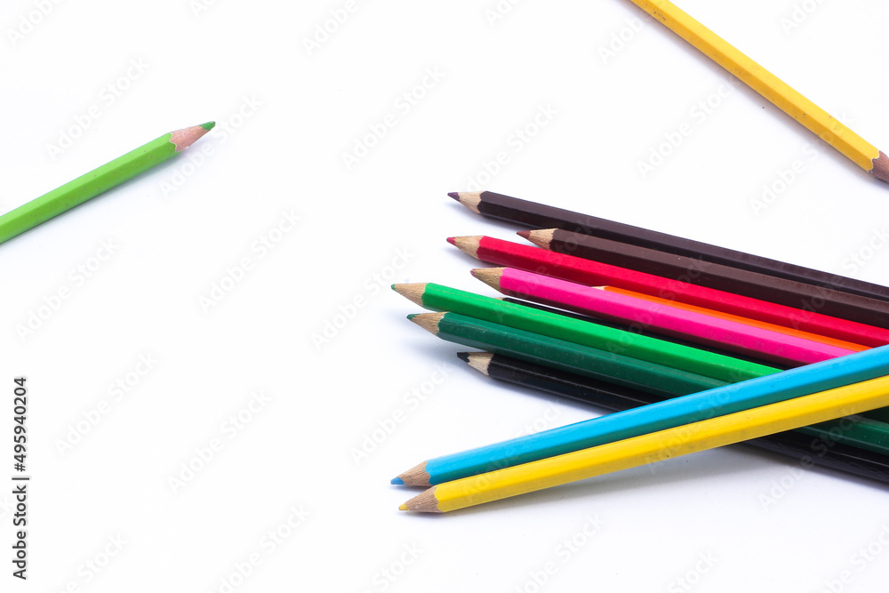An image of set of color pencils An image of set of color pencils