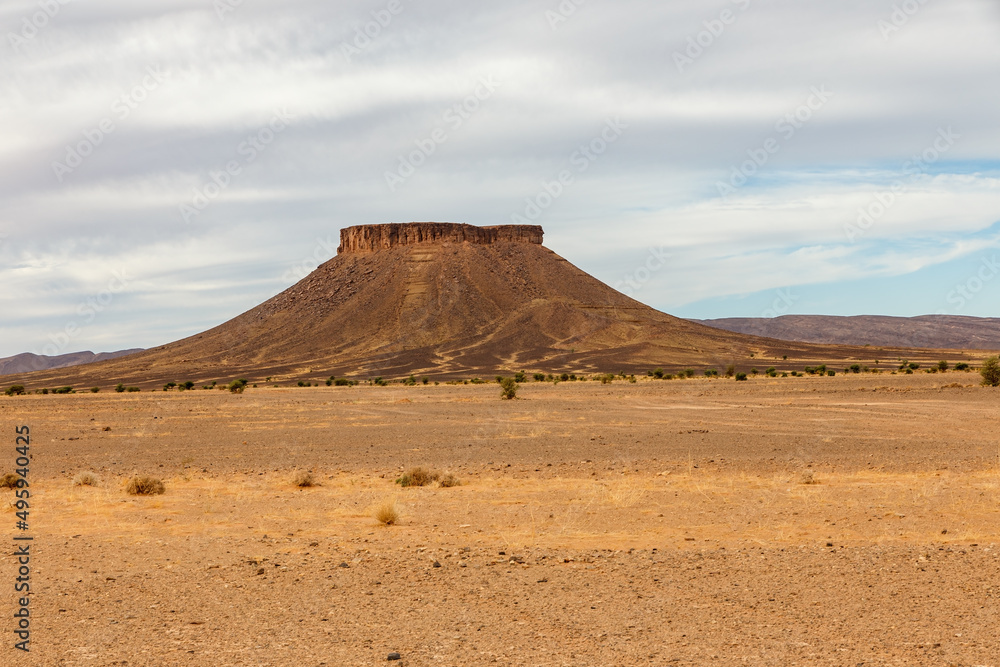 mountain in the Sahara Desert, Errachidia Province Morocco