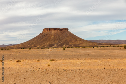 mountain in the Sahara Desert  Errachidia Province Morocco