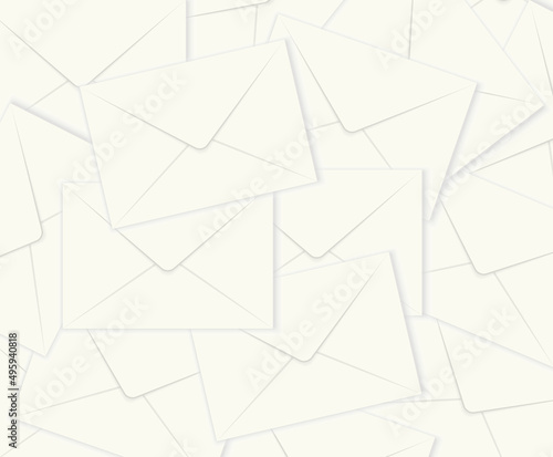 white envelopes background- vector illustration