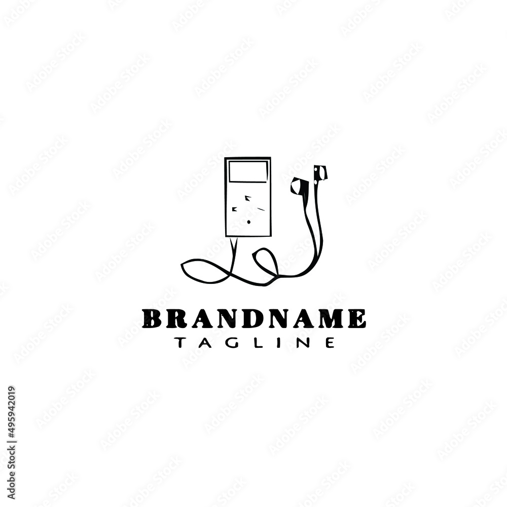 music player cartoon logo icon design template vector illustration music player cartoon logo icon design template vector illustration