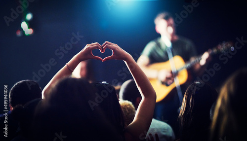 Картината върху платно For the love of the music