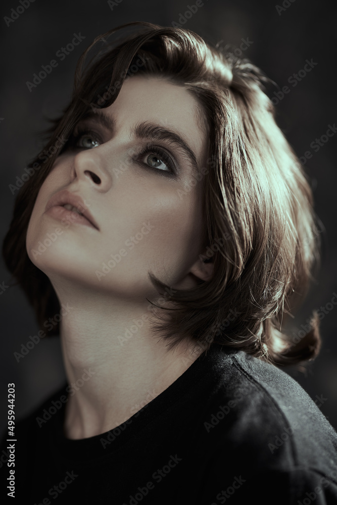 dramatic portrait of a girl dramatic portrait of a girl