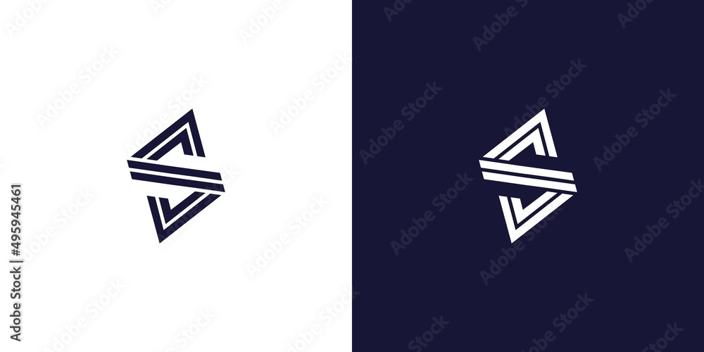 great and modern S initials logo design great and modern S initials logo design