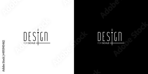Modern and elegant design text logo design