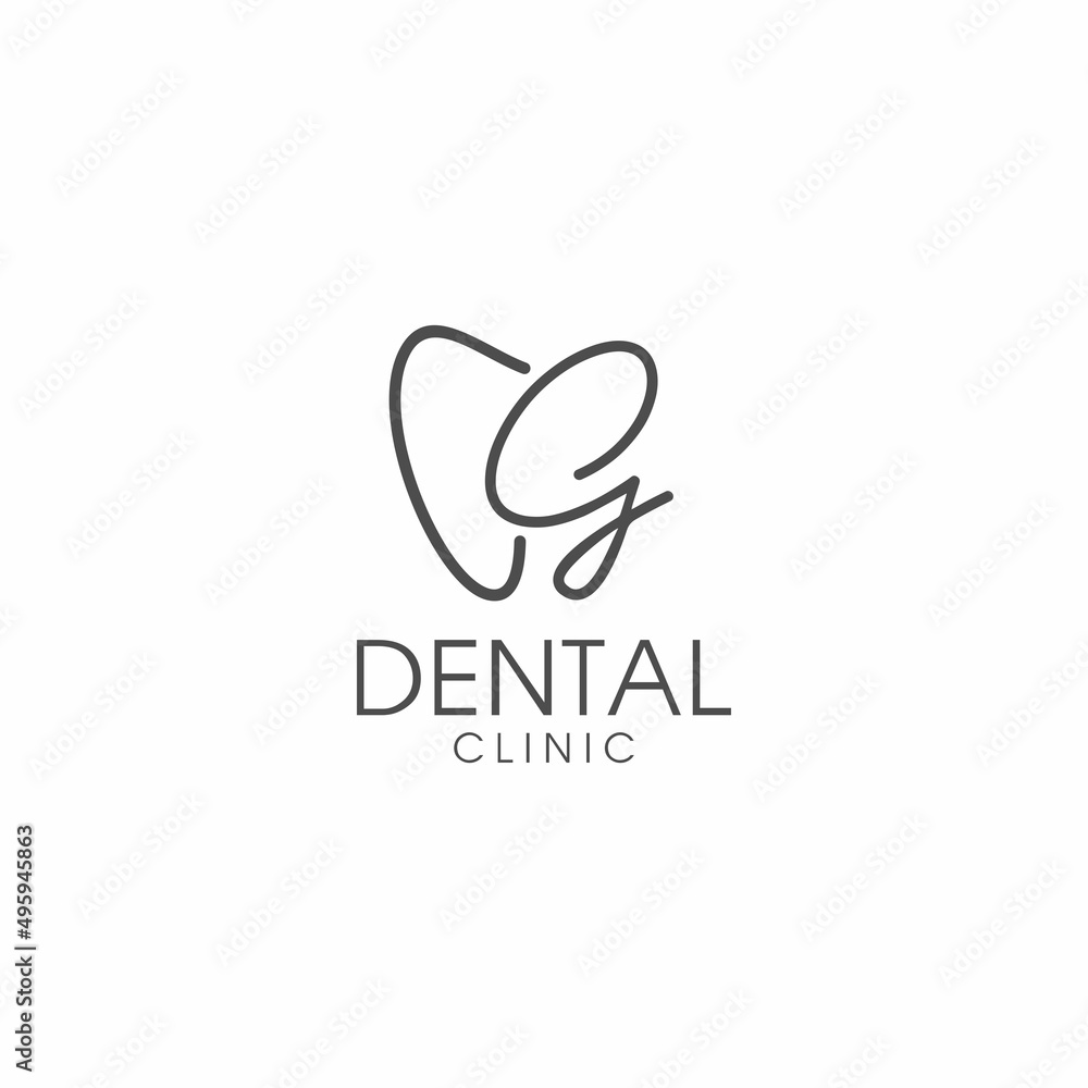 LETTER G TOOTH LOGO DESIGN LETTER G TOOTH LOGO DESIGN