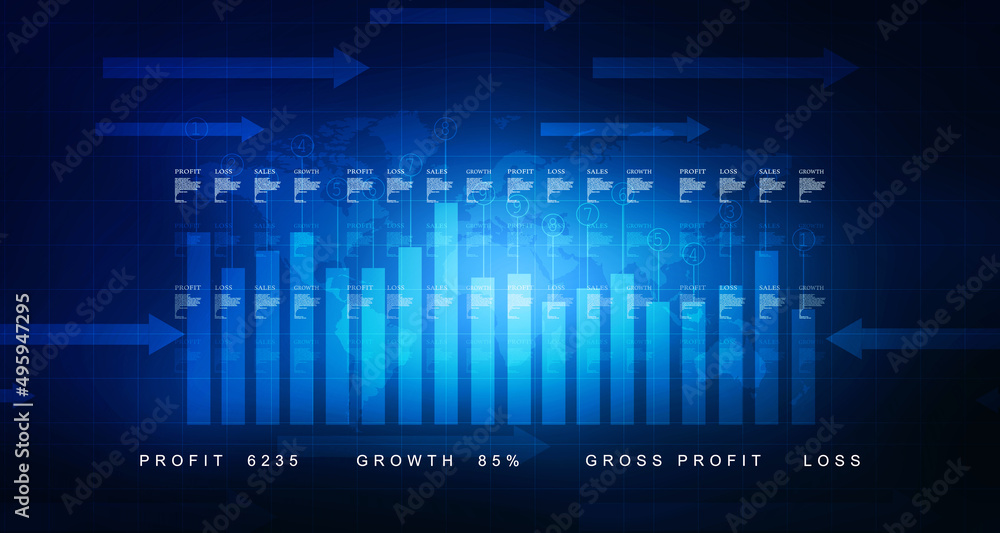 3d rendering Stock market online business concept. business Graph 3d rendering Stock market online business concept. business Graph