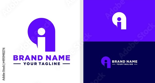 QI LOGO MONOGRAM LOWERCASE EDITABLE