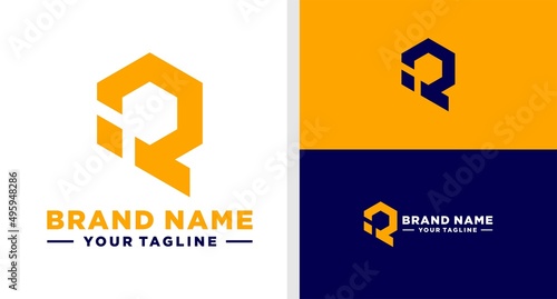 QI LOGO MONOGRAM HEXAGONAL EDITABLE