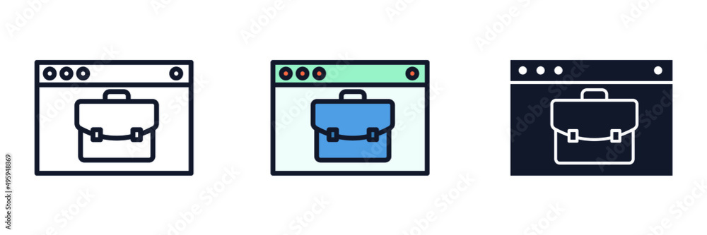 portfolio icon symbol template for graphic and web design collection logo vector illustration portfolio icon symbol template for graphic and web design collection logo vector illustration
