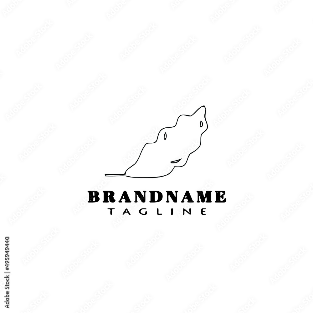 leaf logo cartoon icon design template black isolated vector illustration leaf logo cartoon icon design template black isolated vector illustration