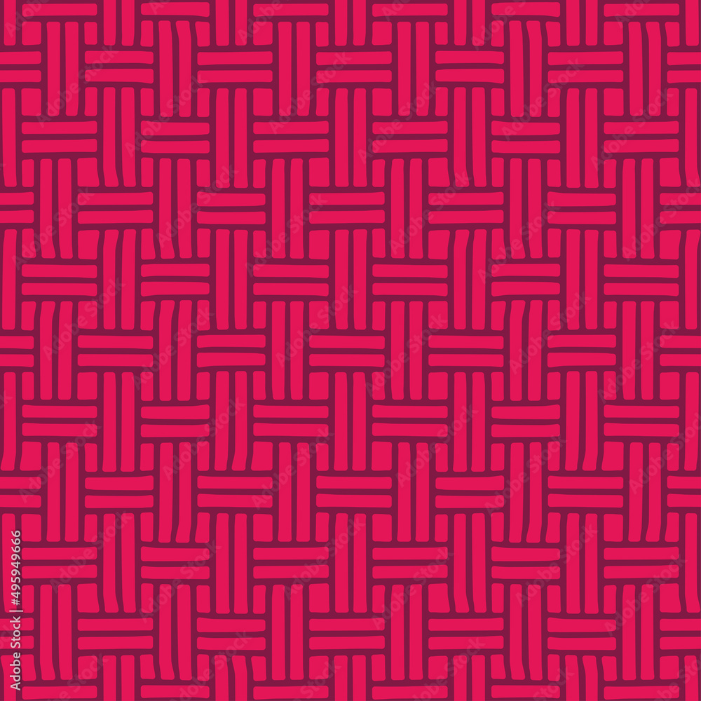 Pink woven design seamless pattern. Pink woven design seamless pattern.