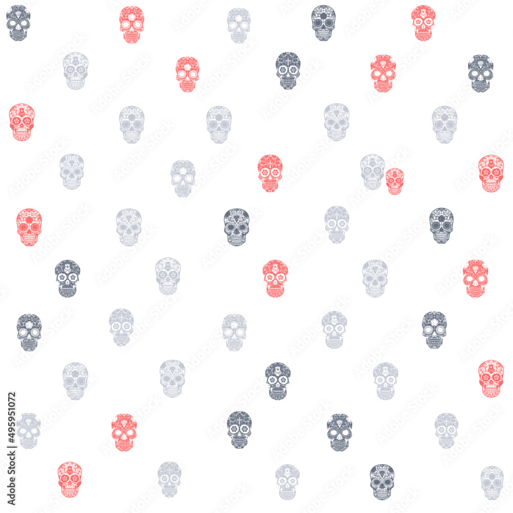 skull pattern, skull seamless background texture