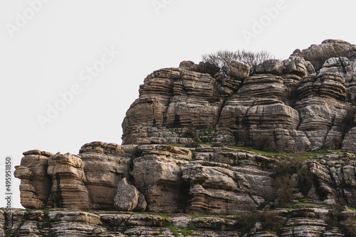 Paisaje rocoso en parque natural de Antequera, Andalucia © MiguelAngelJunquera