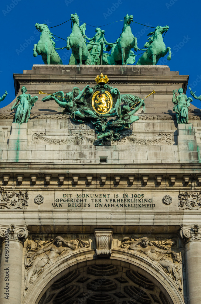 Cinquantenaire Arch in Brussels, Belgium Cinquantenaire Arch in Brussels, Belgium