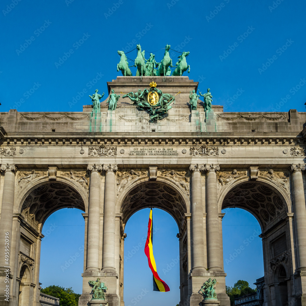 Cinquantenaire Arch in Brussels, Belgium