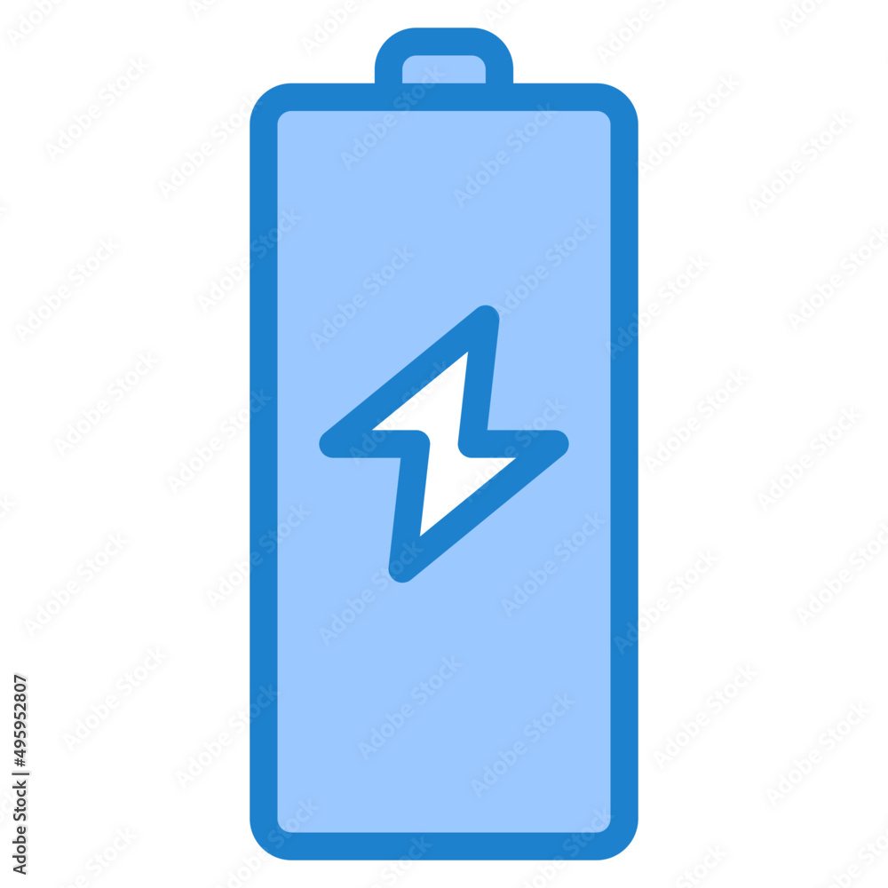 battery blue style icon battery blue style icon
