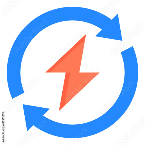 Free Download charge flat style icon - GFXLoad